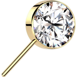 Titanium Top top zirconia bezel setting Push-In