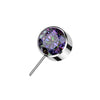 Titanium Top top ball zirconia bezel setting Push-In