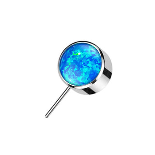 Titanium Top top ball opal bezel setting Push-In