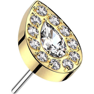 Titanium Top top teardrop zirconia Push-In