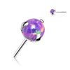 Titanium Top top ball opal claw setting Push-In