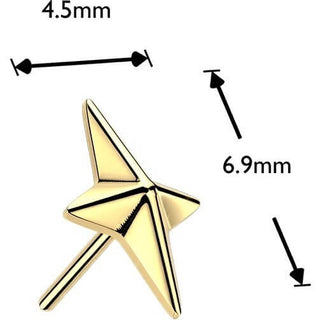 Titanium top north star cross Push-In