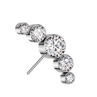 Top top 5 zirconias bezel setting Push-In
