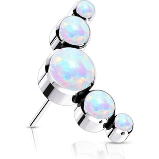 Titanium Top top 5 opals bezel setting Push-In