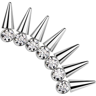 Titanium Top spikes zirconia Push-In