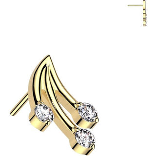 Titanium Top top shooting stars zirconia Push-In