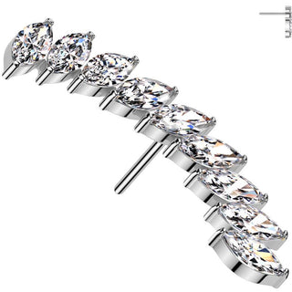 Titanium Top top long curved zirconias Push-In