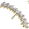 Titanium Top top long curved zirconias Push-In