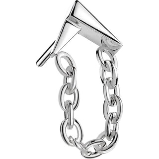 Titanium Top top V chain dangle Push-In