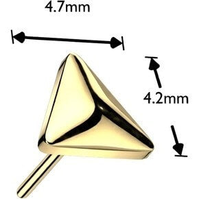 Titanium top triangle Push-In