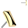 Titanium top rectangle Push-In