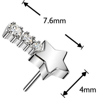 Titanium Top top star zirconia Push-In