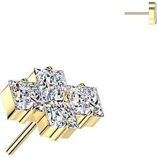 Titanium top squares zirconia Push-In