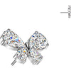 Titanium top butterfly zirconia Push-In