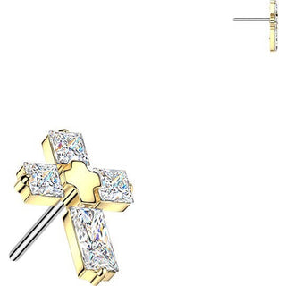 Titanium Top top cross zirconia Push-In