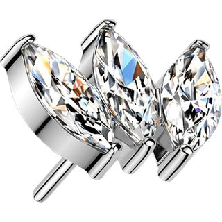 Titanium Top top zirconia marquise cut Push-In