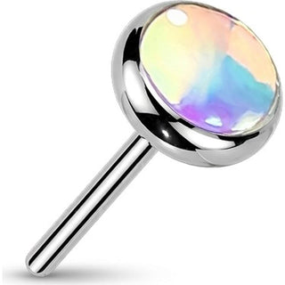Titanium Top top iridescent stone Push-In
