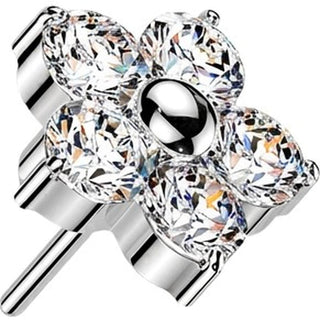 Titanium Top top 5 zirconia flower Push-In
