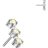 Titanium Top top 3 round zirconias Push-In