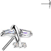 Titanium top zirconia airplane Push-In