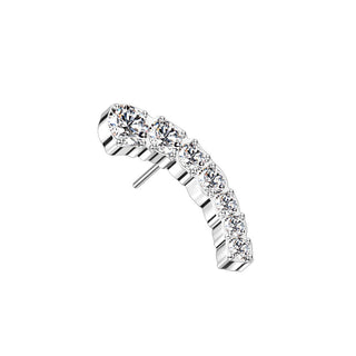 Titanium Top Top Arc Shape Zirconia Push-In