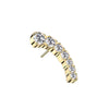 Titanium Top Top Arc Shape Zirconia Push-In