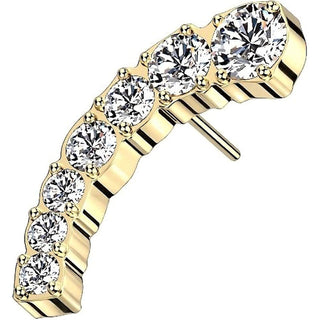 Titanium Top Top Arc Shape Zirconia Push-In