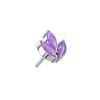 Titanium Top top marquise cut 3 zirconias Push-In