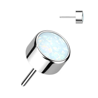 Titanium Top top zirconia opal bezel setting Push-In