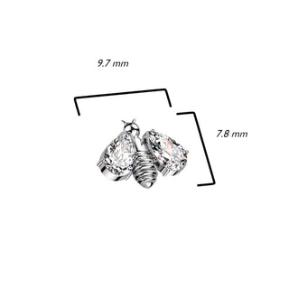 Titane Embout Embout Abeille Zircone Enfoncer