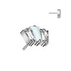 Titanium Top top 3 zirconias or opals Push-In