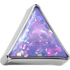Titanium Top top triangle bezel setting opal Push-In