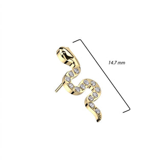 Titanium Top top snake zirconia Push-In