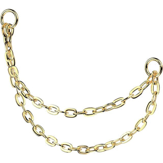 Titanium Top connector double chain with 2 O-rings