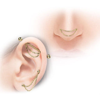 Titanium Top connector double chain with 2 O-rings