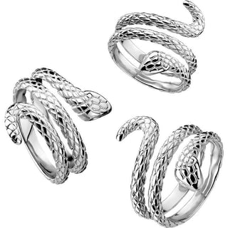 Finger Ring wrap around snake