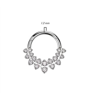 Ring Oval Zirconia Clicker