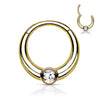 Ring Zirconia Round Clicker