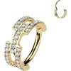 Titanium Ring triple line zirconia Segment