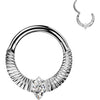 Titanium Ring zirconia cuts marquise cubic zirconia center Clicker