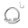 Titanium Ring Feather Clicker