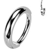 Titanium Ring 2mm wide dome surface Segment