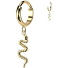 Titanium Ring snake dangle Segment