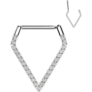 Titanium Ring triangle zirconia Segment