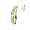Titane Piercing Nombril zircones