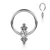Ring BallFlat Zirconia Captive Bead