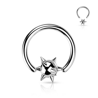 Ring Ball Spike Captive Bead