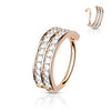 Ring Zirconia Double Line Bendable