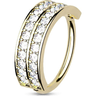 Ring Zirconia Double Line Bendable