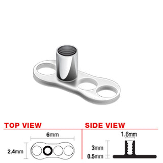 Titanium 3 Hole Base Anchor 3mm